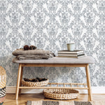 Vintage Damask Wallpaper Removable Wallpaper Wall Decor Home Decor Wall Art Printable Wall Art Room Decor Wall Prints Wall Hanging - B780