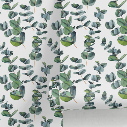Wallpaper Peel and Stick Wallpaper Removable Wallpaper Home Decor Wall Art Wall Decor Room Decor / Green Leaves Wallpaper - A756
