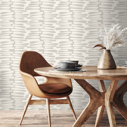 Wallpaper Peel and Stick Wallpaper Removable Wallpaper Home Decor Wall Art Wall Decor Room Decor / Beige Abstract Wallpaper - C571