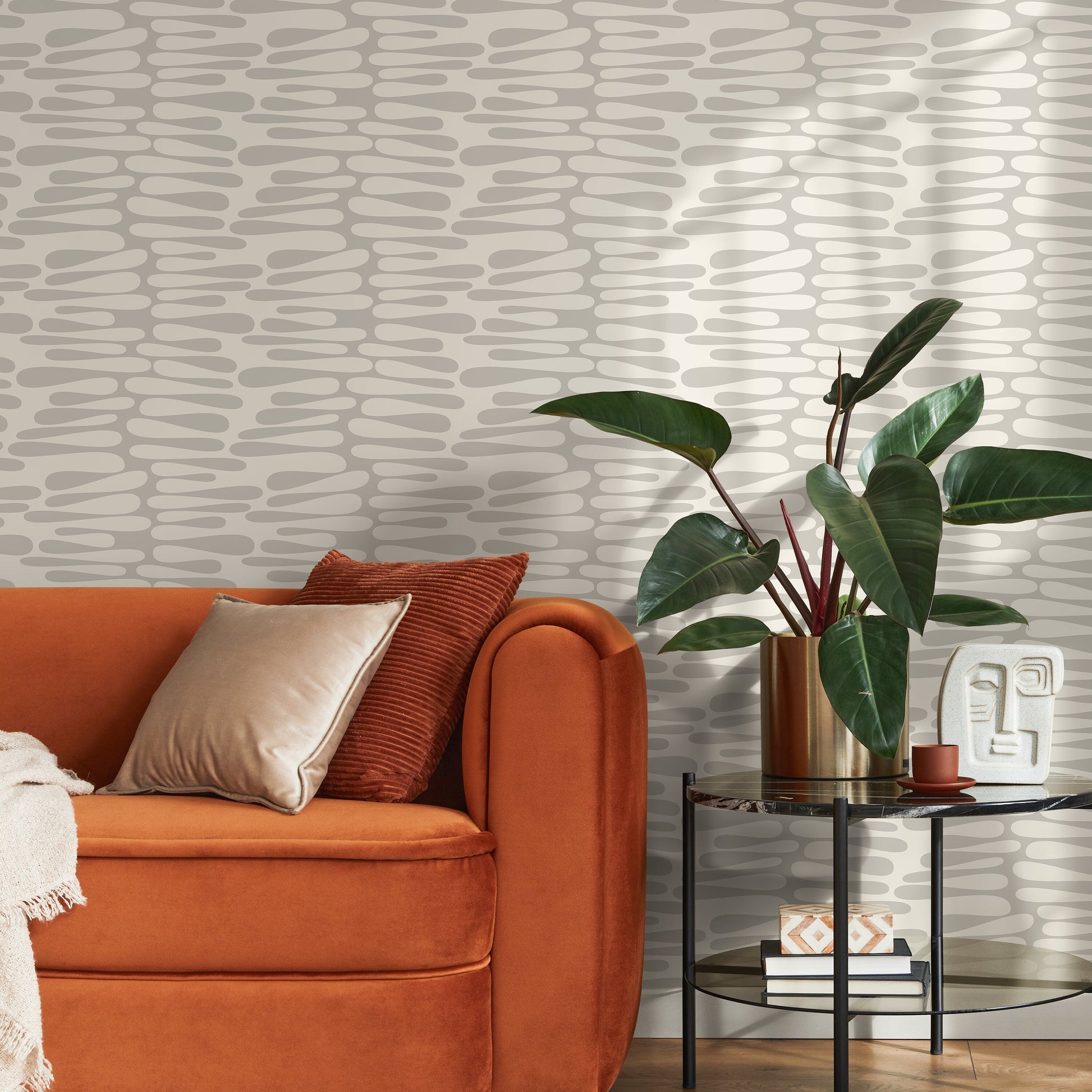 Wallpaper Peel and Stick Wallpaper Removable Wallpaper Home Decor Wall Art Wall Decor Room Decor / Beige Abstract Wallpaper - C571