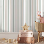 Minimalist Striped Wallpaper Farmhouse wallpaper Peel and Stick and Traditional Wallpaper - D805