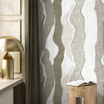 Abstract Waves Wallpaper Modern Wallpaper Peel and Stick and Traditional Wallpaper - D838