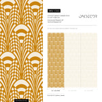 Wallpaper Peel and Stick Wallpaper Removable Wallpaper Home Decor Wall Art Wall Decor Room Decor / Yellow Retro Mid Century Wallpaper - C544