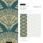 Wallpaper Peel and Stick Wallpaper Removable Wallpaper Home Decor Wall Art Wall Decor Room Decor / Green Modern Palms Wallpaper - C546