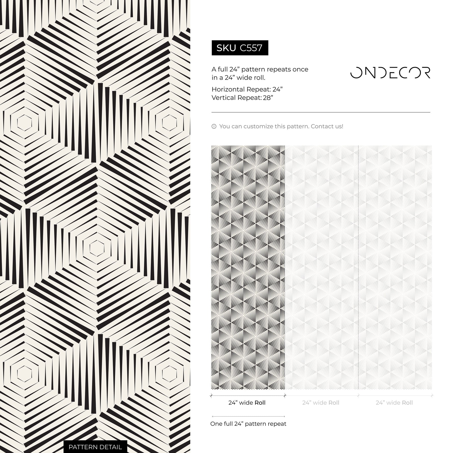 Wallpaper Peel and Stick Wallpaper Removable Wallpaper Home Decor Wall Art Wall Decor Room Decor / Black Geometric Wallpaper - C557