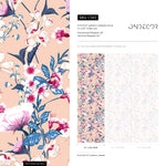 Wallpaper Peel and Stick Wallpaper Removable Wallpaper Home Decor Wall Art Wall Decor Room Decor / Floral Wallpaper Vintage Wallpaper - C583