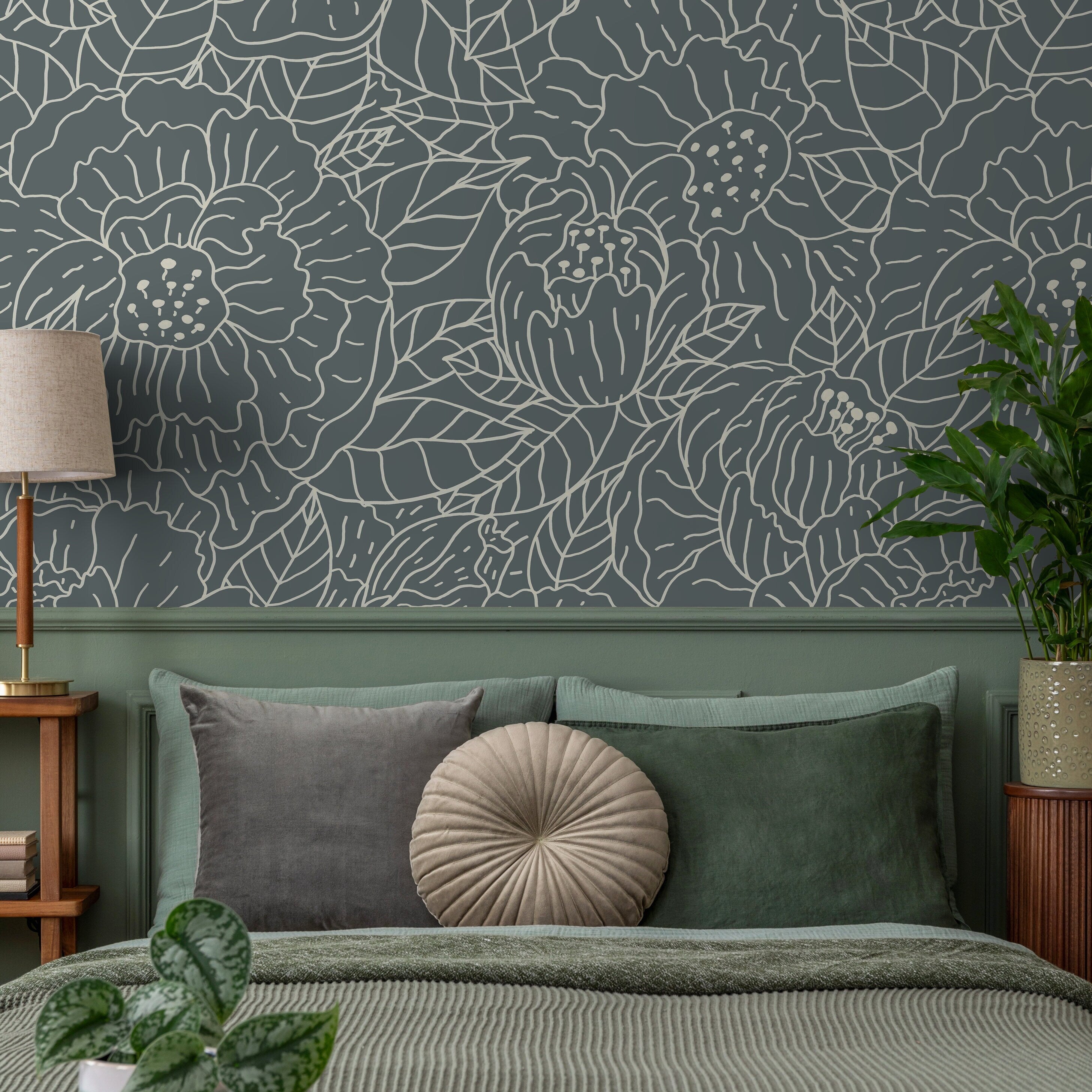 Green Wallpaper - ONDECOR.COM