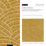 Peel and Stick Wallpaper Removable Wallpaper Wall Decor Home Decor Wall Art Printable Wall Art Room Decor / Abstract Mustard Wallpaper -C025