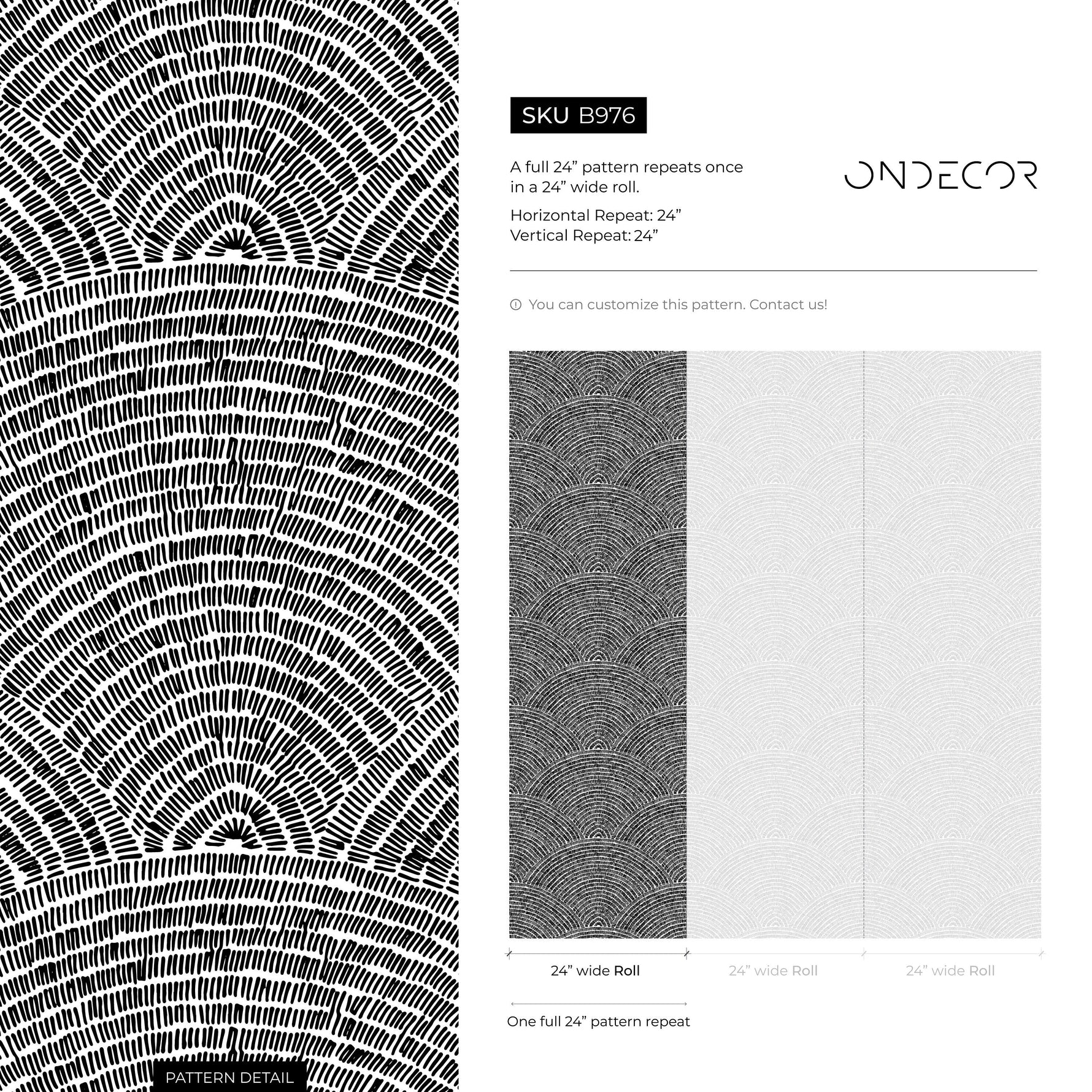 Wallpaper Peel and Stick Wallpaper Removable Wallpaper Home Decor Wall Art Wall Decor Room Decor / Black and White Wallpaper - B976