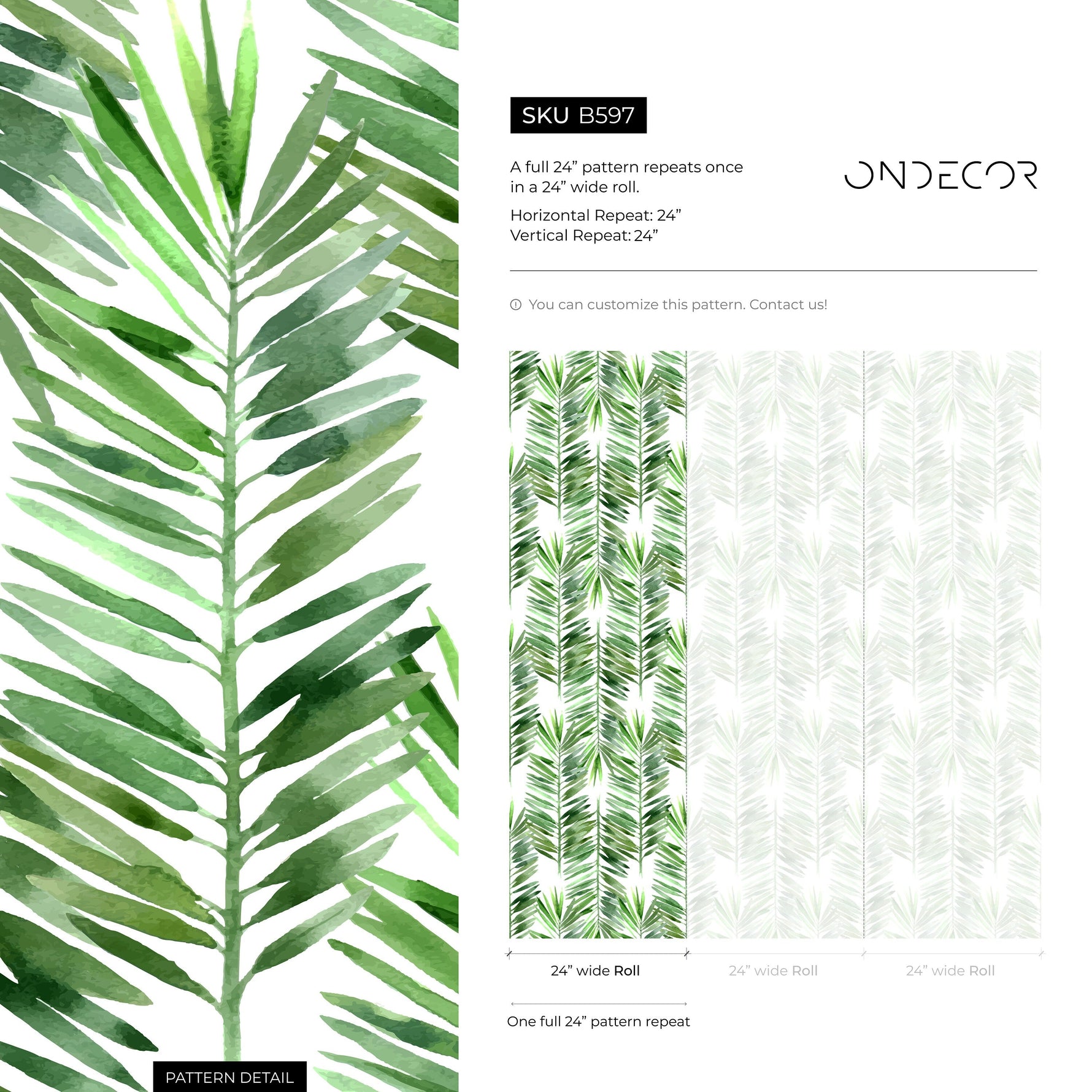 Boho Palm Wallpaper Removable Wallpaper Wall Decor Home Decor Wall Art Printable Wall Art Room Decor Wall Prints Wall Hanging - B597