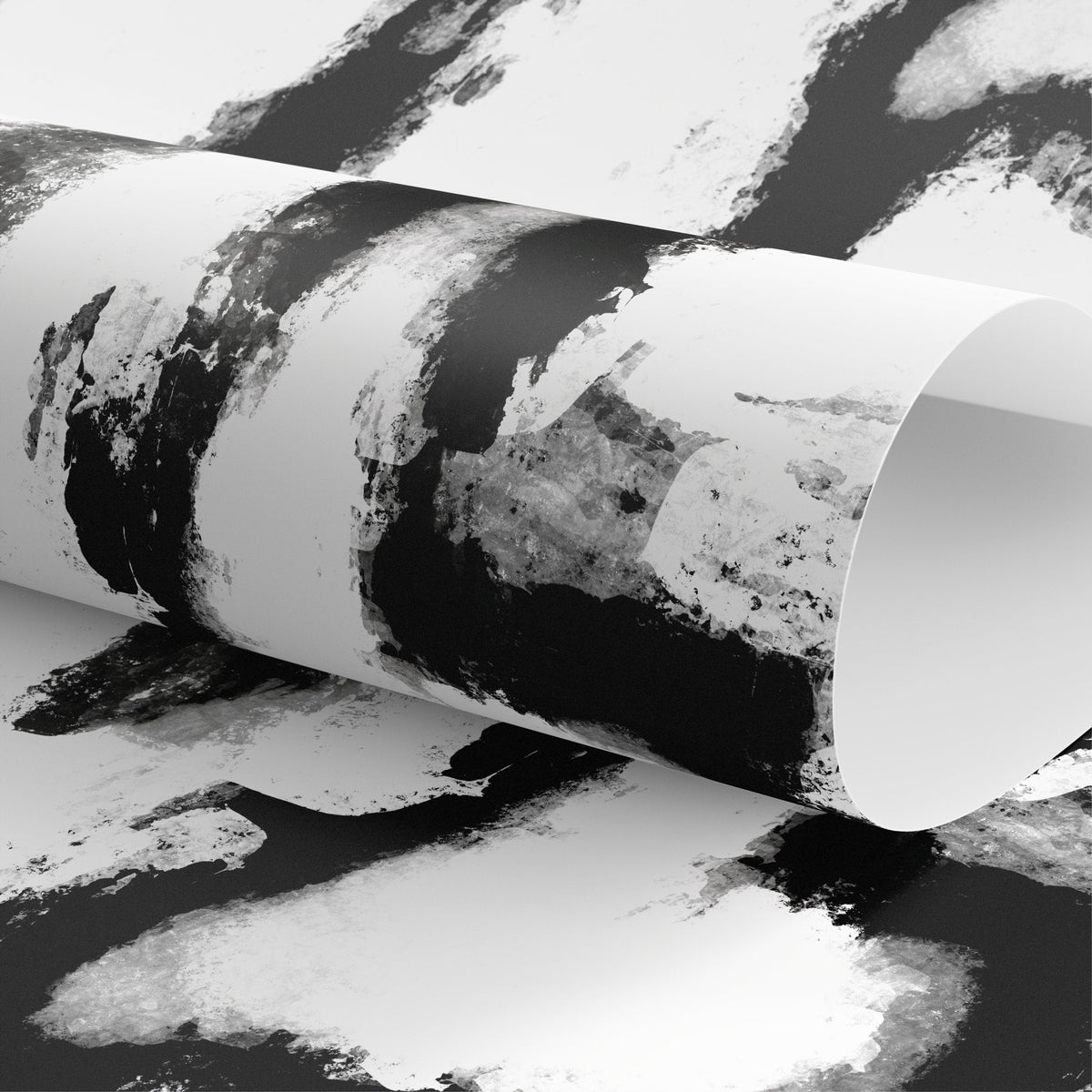 Removable Wallpaper Peel and Stick Wallpaper Wall Paper Wall Mural Wallpaper Watercolor Wallpaper Watercolor Print / Black and white - X111