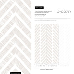 Wallpaper Peel and Stick Wallpaper Removable Wallpaper Home Decor Wall Art Wall Decor Room Decor / Beige Boho Chevron Wallpaper - C515