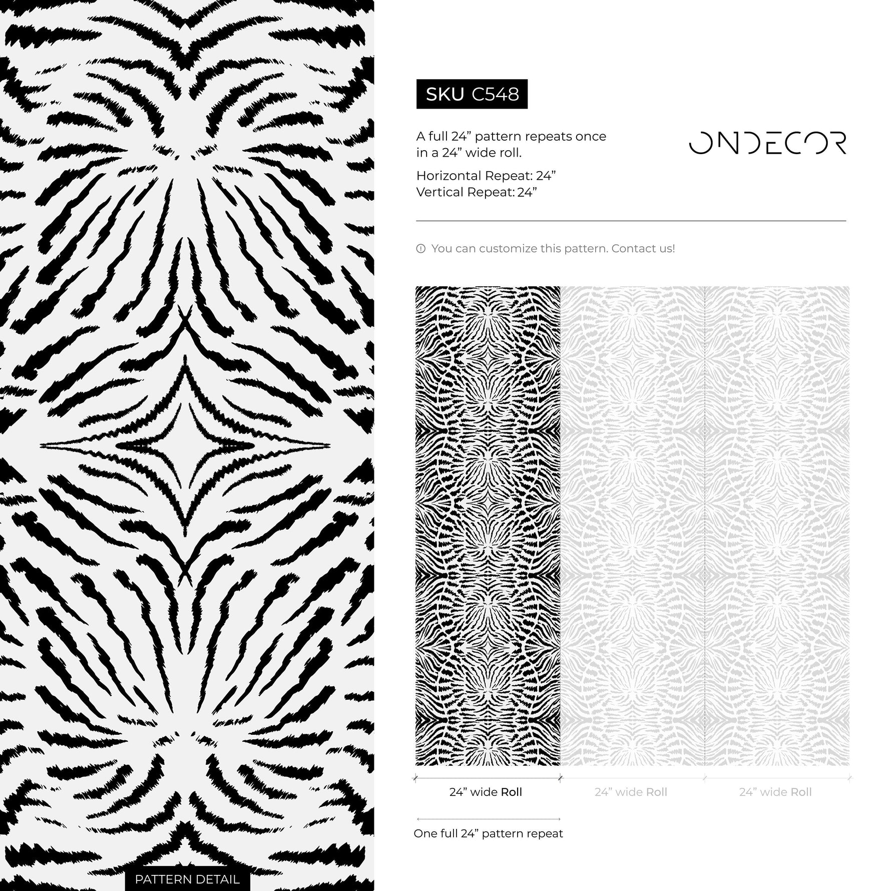 Wallpaper Peel and Stick Wallpaper Removable Wallpaper Home Decor Wall Art Wall Decor Room Decor / Abstract Black and White Wallpaper - C548