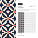Removable Wallpaper Scandinavian Wallpaper Temporary Wallpaper Vintage Wallpaper Peel and Stick Wallpaper Wall Paper - B440