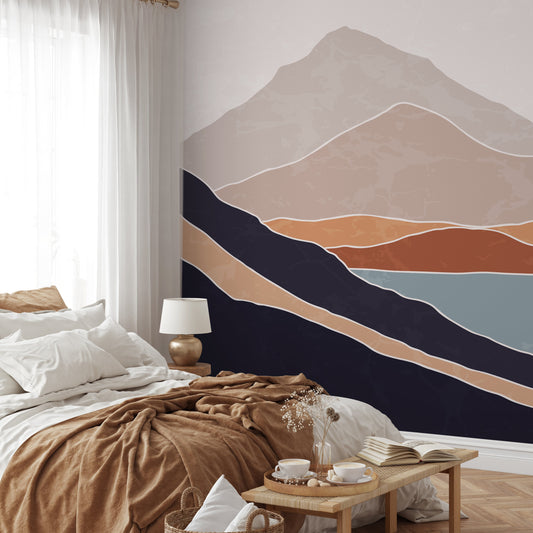 Mountains Mural Removable Wallpaper Wallpaper Wall Paper - B950