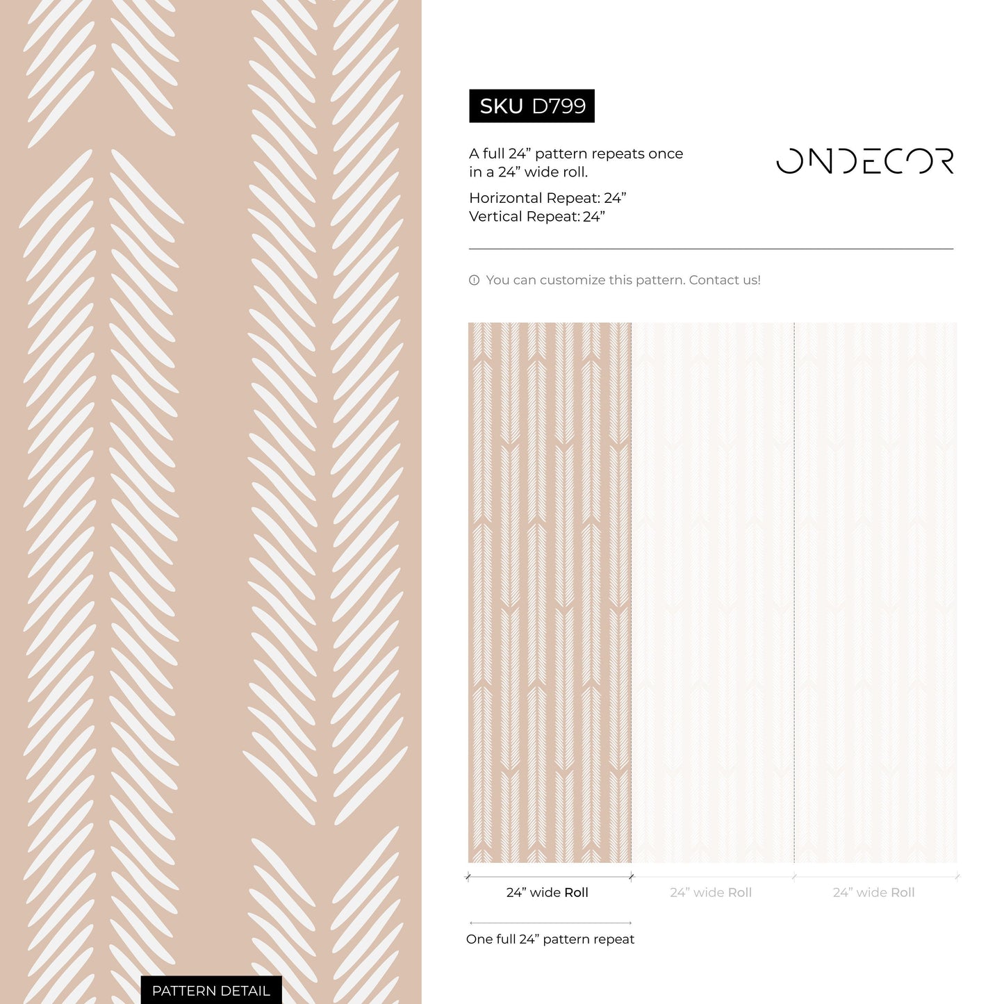 Beige Herringbone Wallpaper Minimalist Wallpaper Peel and Stick and Traditional Wallpaper - D799