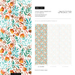 Wallpaper Peel and Stick Wallpaper Removable Wallpaper Home Decor Wall Art Wall Decor Room Decor / Floral Wallpaper - C311