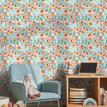 Wallpaper Peel and Stick Wallpaper Removable Wallpaper Home Decor Wall Art Wall Decor Room Decor / Floral Wallpaper - C311