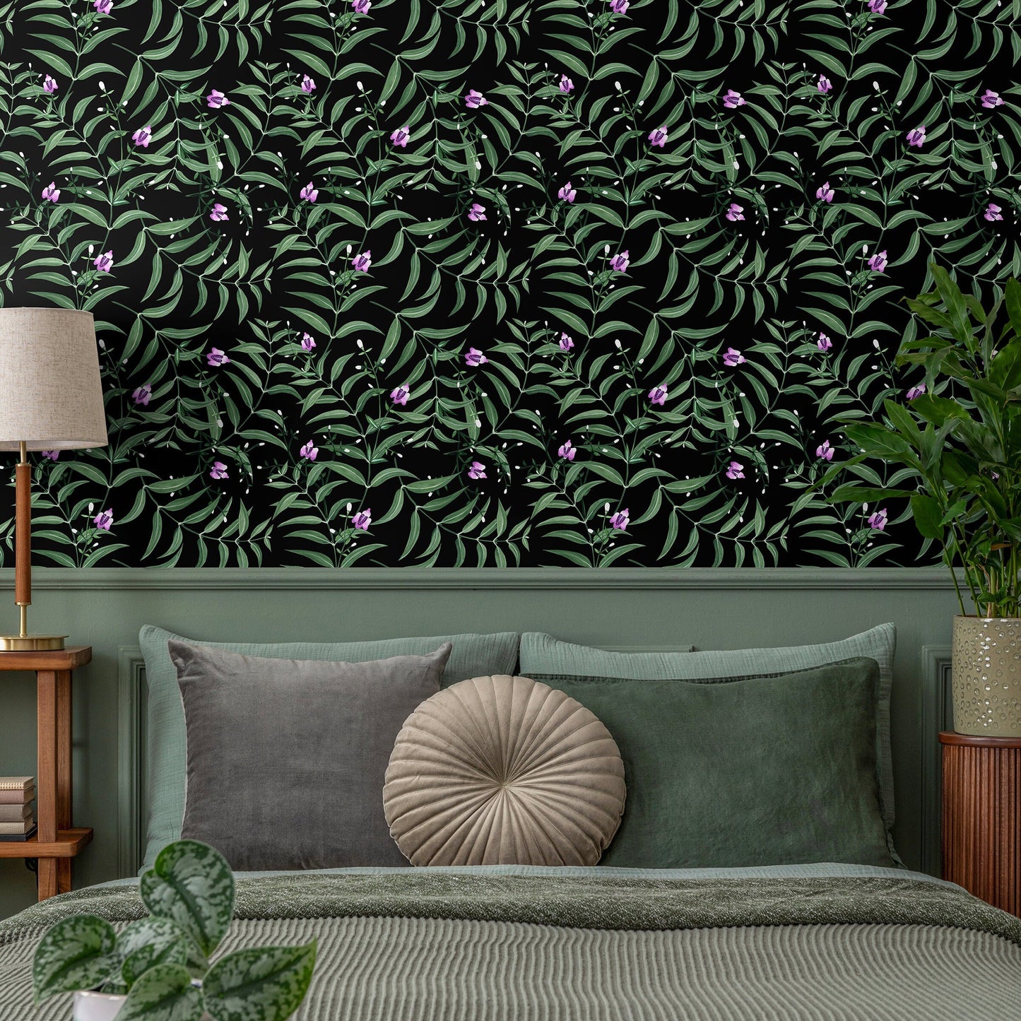 Removable Wallpaper, Tropical Wallpaper, Tropical, Wallpaper, Jungle, Leaves Wallpaper, Jungle Wallcovering - X037