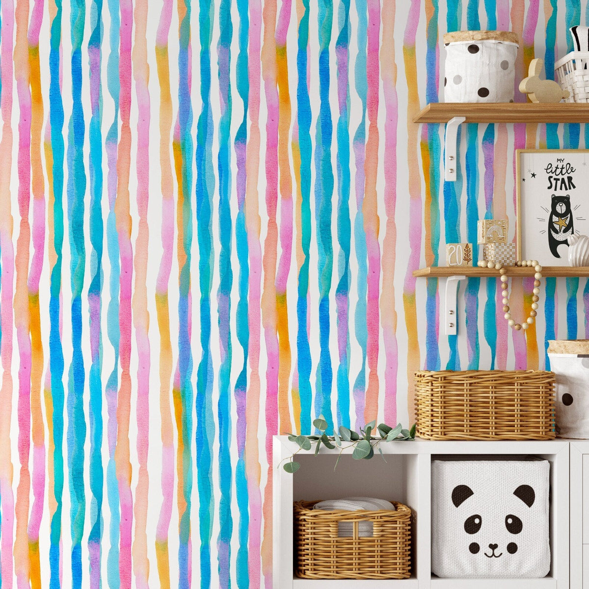 Colorful Wallpaper Removable Wallpaper Wall Decor Home Decor Wall Art Printable Wall Art Room Decor Wall Prints Wall Hanging - B664