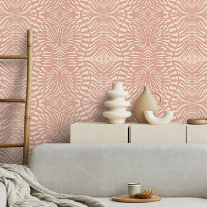 Wallpaper Peel and Stick Wallpaper Removable Wallpaper Home Decor Wall Art Wall Decor Room Decor / Retro Abstract Pink Wallpaper - C549