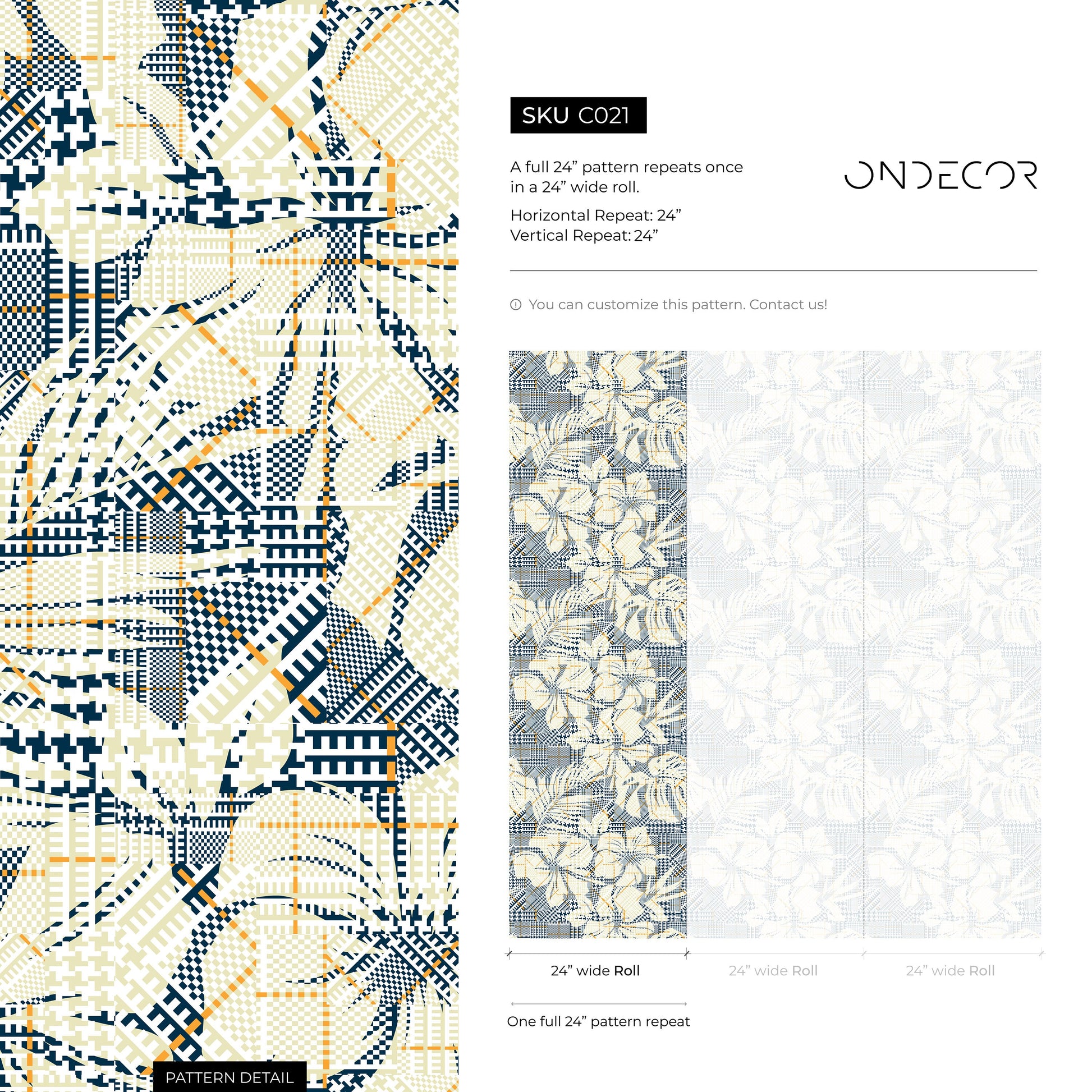 Geometric Mosaic Wallpaper - C021