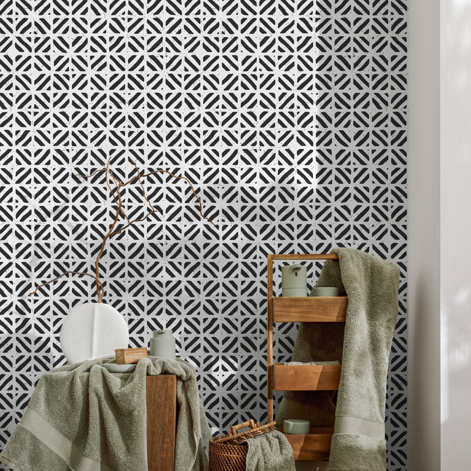Removable Wallpaper Scandinavian Wallpaper Temporary Wallpaper Minimalistic Wallpaper Peel and Stick Wallpaper Wall Paper - A605