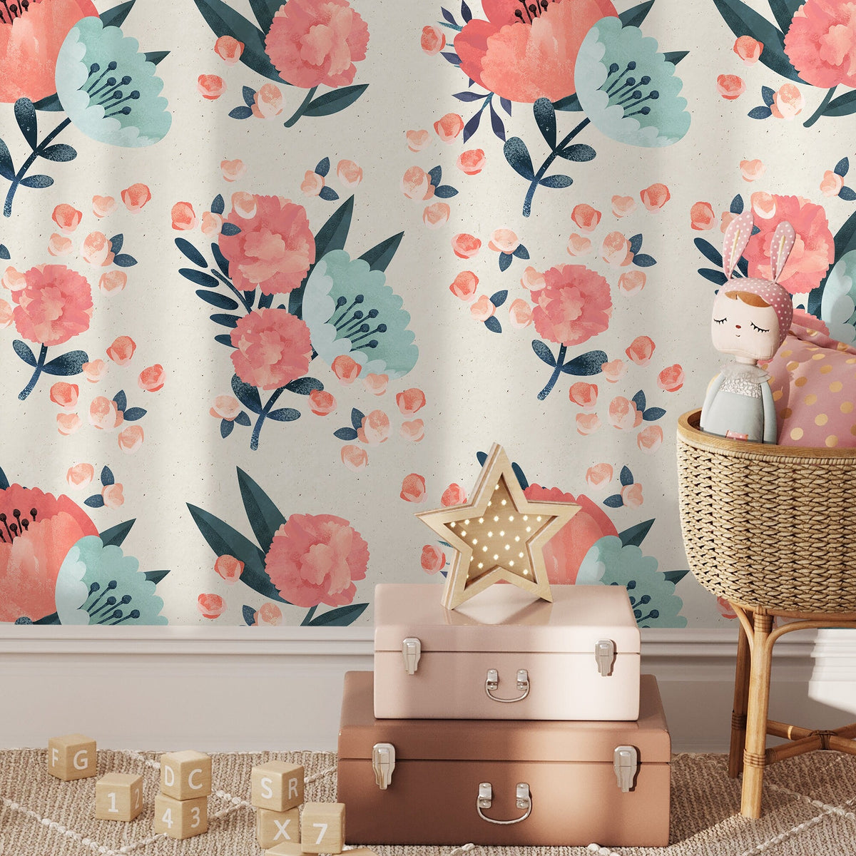 Removable Wallpaper Temporary Wallpaper Vintage Wallpaper Peel and Stick Wallpaper Wall Paper - A617