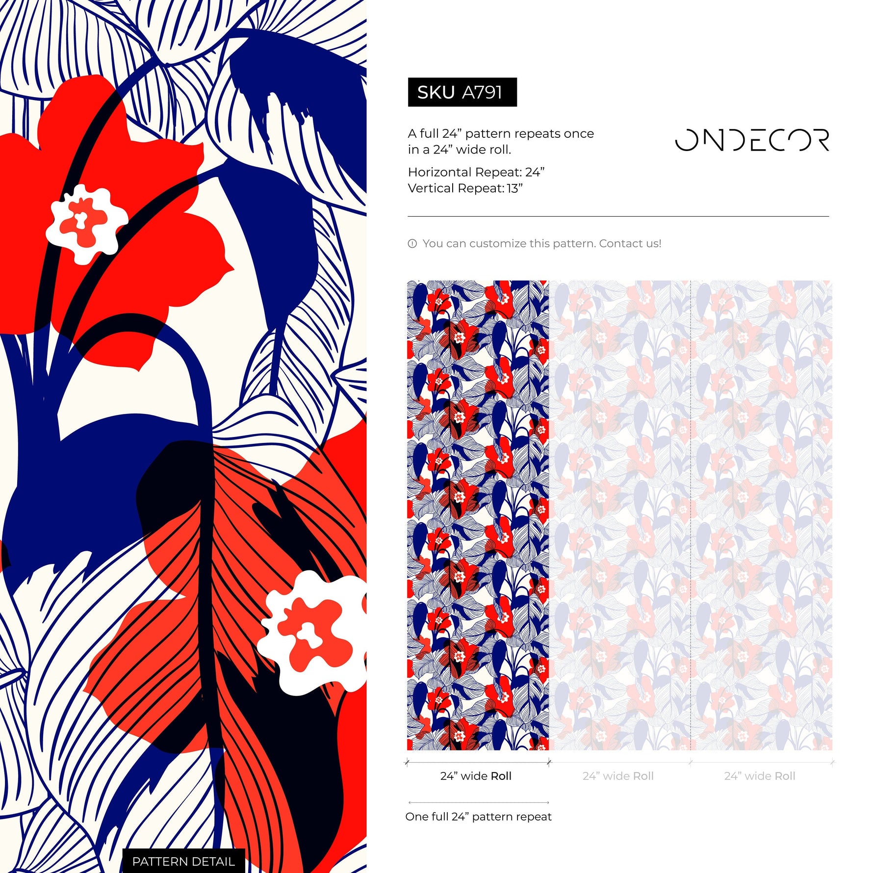Removable Wallpaper, Temporary Wallpaper, Peel and Stick Wallpaper, Wall Paper, Boho - A791