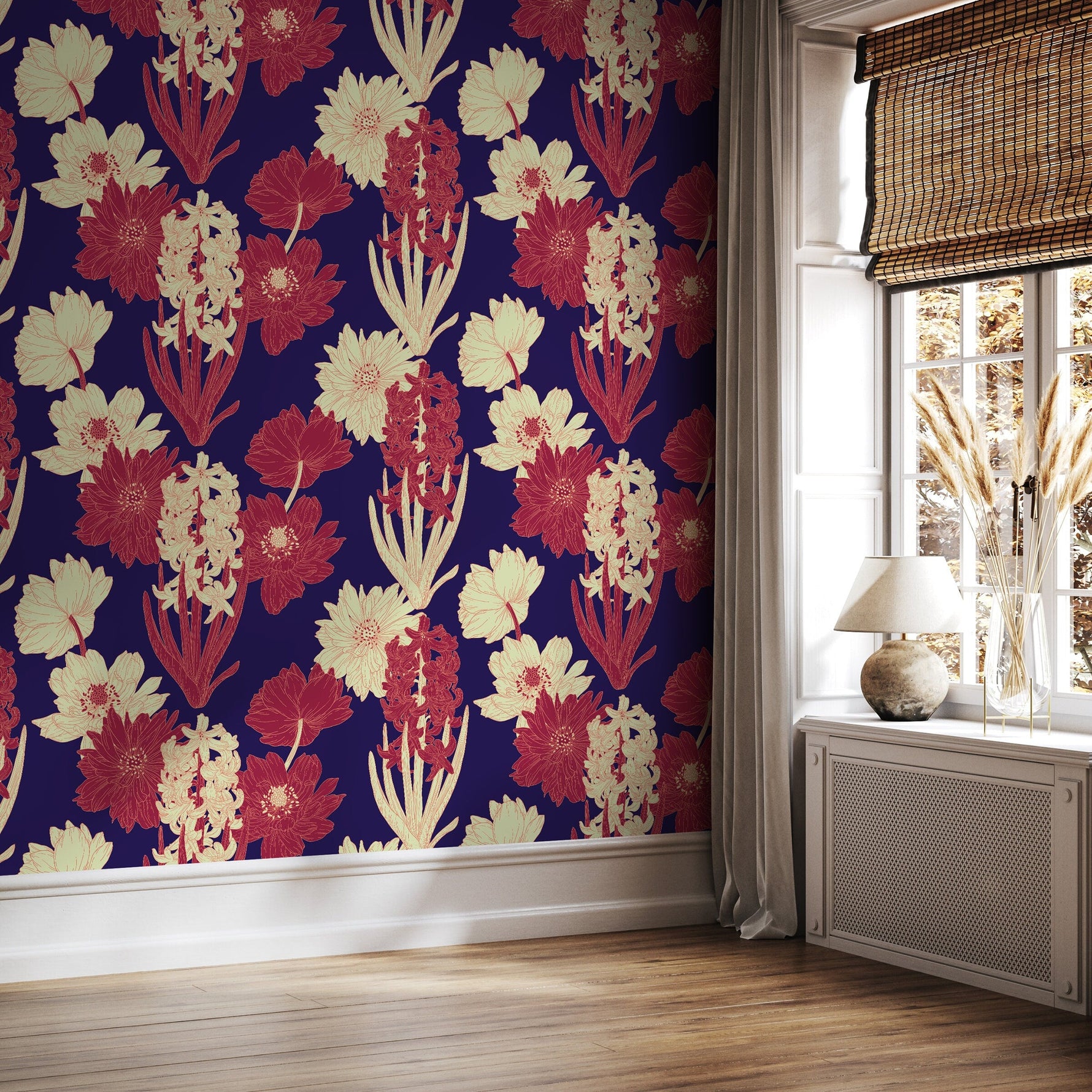 Removable Wallpaper Temporary Wallpaper Vintage Wallpaper Peel and Stick Wallpaper Wall Paper - A802
