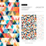 Geometric wallpaper, Triangle Wallpaper, Watercolor Wallpaper, Triangle Pattern, Geometric Wallpaper, Removable wallpaper - A153