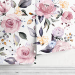 Temporary Wallpaper Vintage Floral Wallpaper Removable Wall Vintage Wallpaper Nursery Wall Decor Repositionable Wallpaper - A317