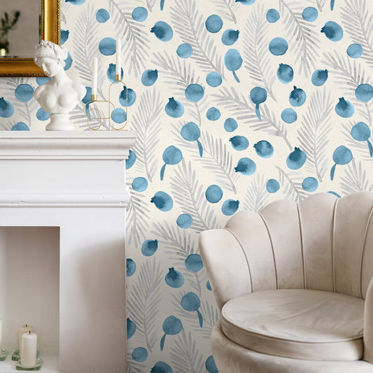 Feathers Wallpaper, Removable Wall Decor, Peel and Stick Wallpaper, Peacock Wallpaper, Removable, Wall Paper Removable, Wallpaper - A320