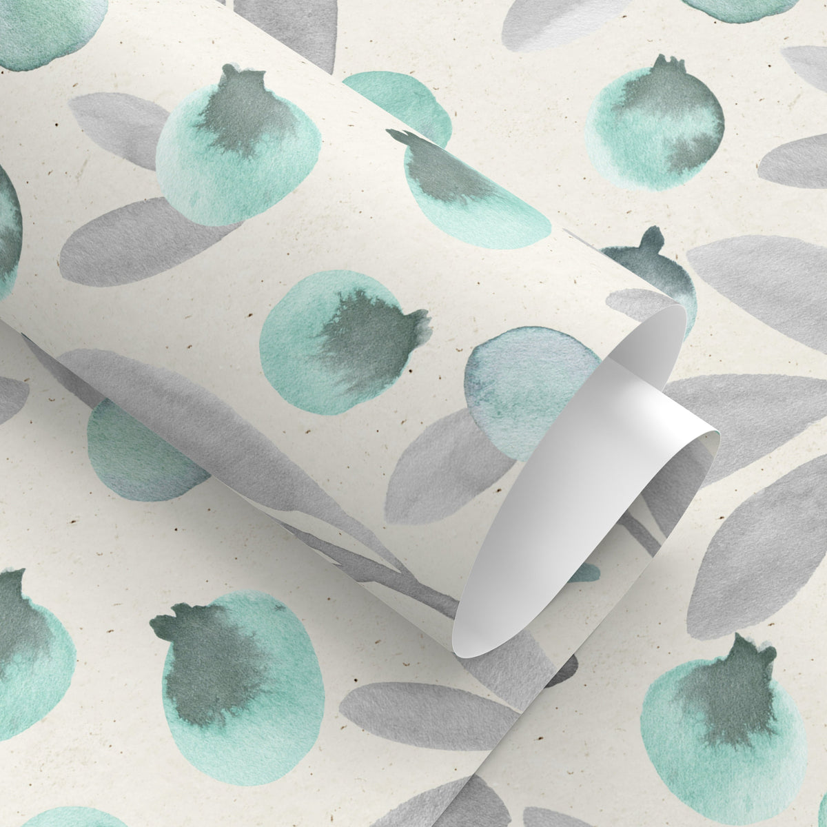 Boho, Removable Wallpaper, Watercolor Leaves, Botanical, Temporary Wallpaper, Spring Pattern, Wall Paper Removable, Wallpaper - A321
