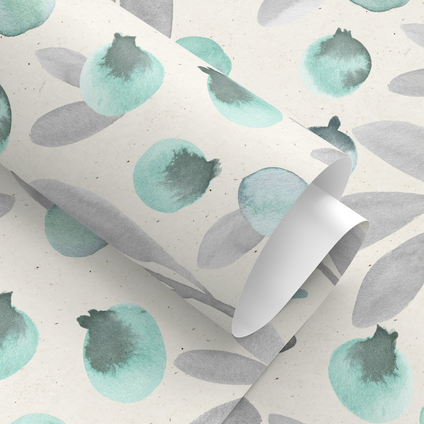 Boho, Removable Wallpaper, Watercolor Leaves, Botanical, Temporary Wallpaper, Spring Pattern, Wall Paper Removable, Wallpaper - A321