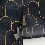 Removable Wallpaper Art Deco Wall Mural Temporary Wallpaper Watercolor Mural Removable Wallpaper Peel and Stick Wallpaper - A476