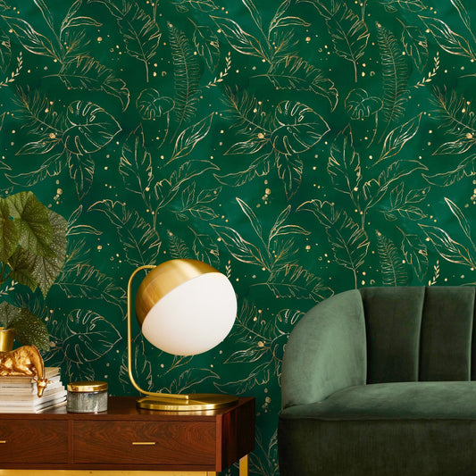 Removable Wallpaper, Peel and Stick Wallpaper, Removable Wallpaper, Wall Paper Removable, Tropical Wallpaper - B532