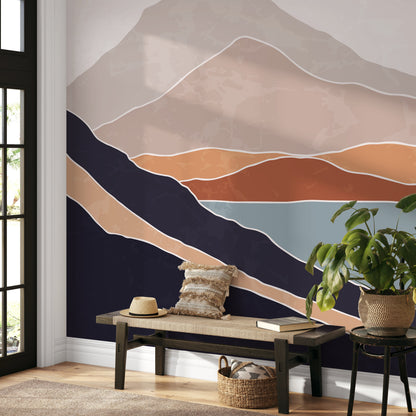Mountains Mural Removable Wallpaper Wallpaper Wall Paper - B950