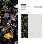 Temporary Wallpaper Wallpaper Colorful Wallpaper Wallpaper, Peel and Stick Self Adhesive Fabric Floral Wallpaper - A573
