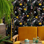 Temporary Wallpaper Wallpaper Colorful Wallpaper Wallpaper, Peel and Stick Self Adhesive Fabric Floral Wallpaper - A573