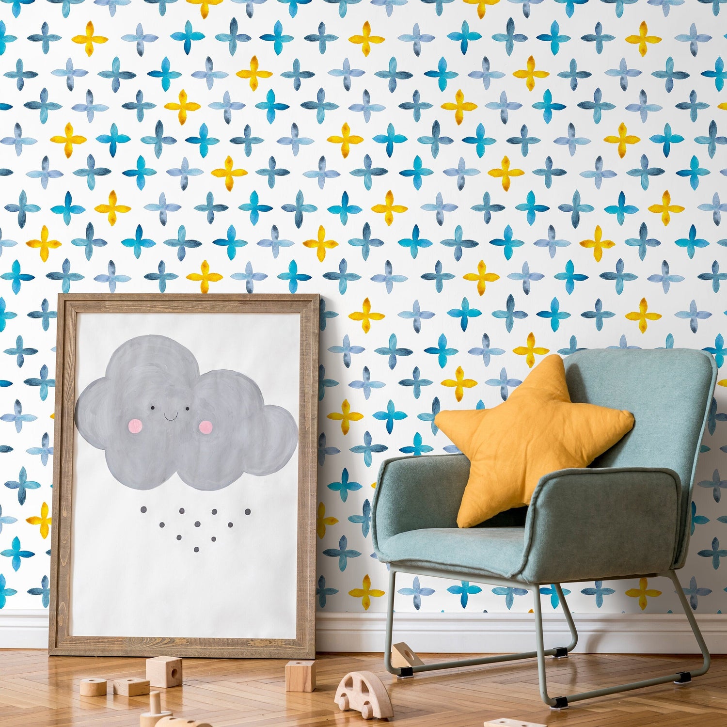 Removable Wallpaper Wall Temporary Wallpaper Nursery Wallpaper Wall Decor Wall Paper Removable Peel and Stick Wallpaper - A603