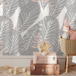 Removable Wallpaper Floral Wall Temporary Wallpaper Nursery Wallpaper Wall Decor Wall Paper Removable Peel and Stick Wallpaper - A678