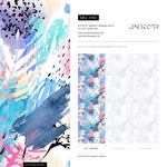 Removable Wallpaper, Watercolor Leaves, Temporary Wallpaper, Bright Watercolor Leaves Wallpaper - A965