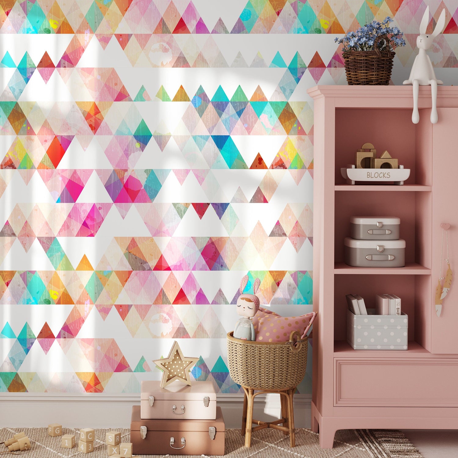 Watercolor Wallpaper, Removable Wallpaper, Watercolor print, Watercolor mural, Large wall paper, Removable wallpaper, Watercolor - A154