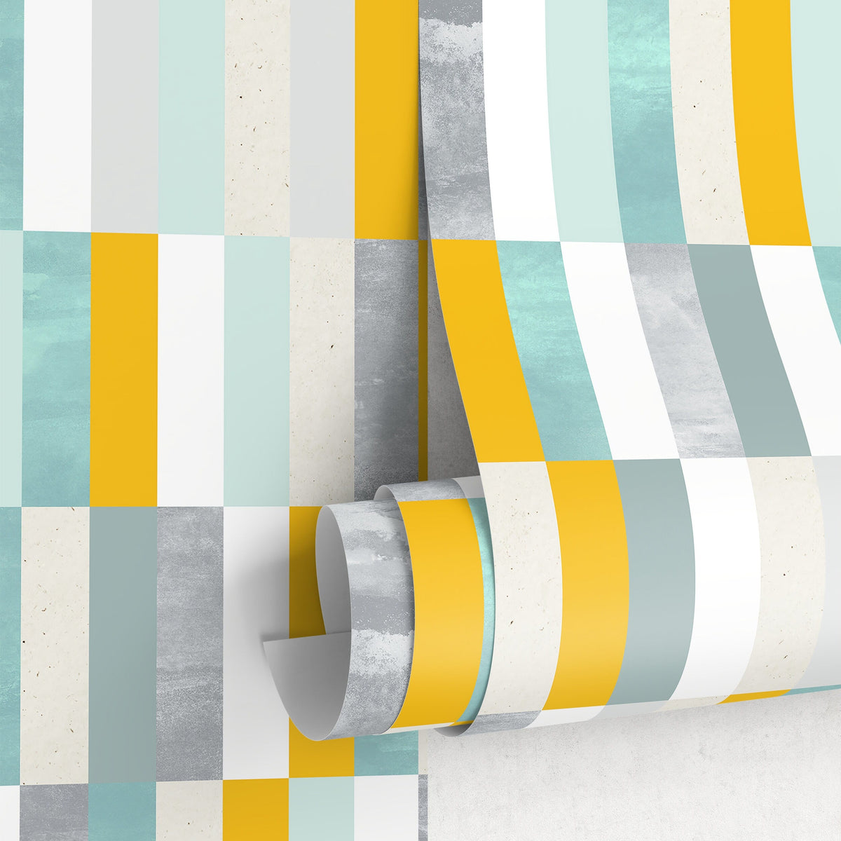 Mosaic Wallpaper, Tile Wallpaper, Removable Wallpaper, Wallpaper, Removable, Peel and Stick Wallpaper - A177