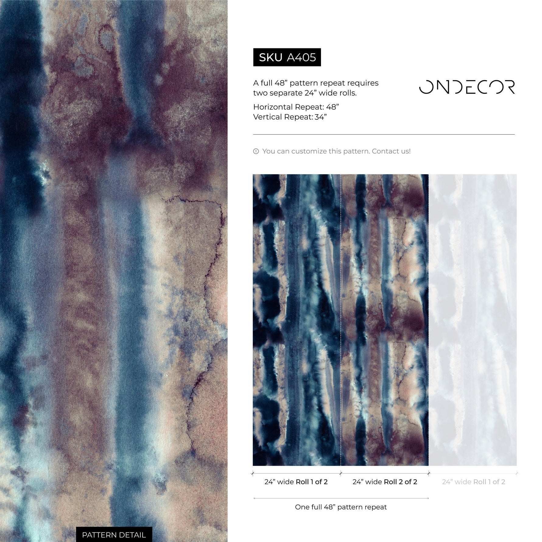 Self-adhesive Removable Wallpaper, Wallpaper, Peel and Stick Fabric Wallpaper, Wallpaper Opuntia - A405