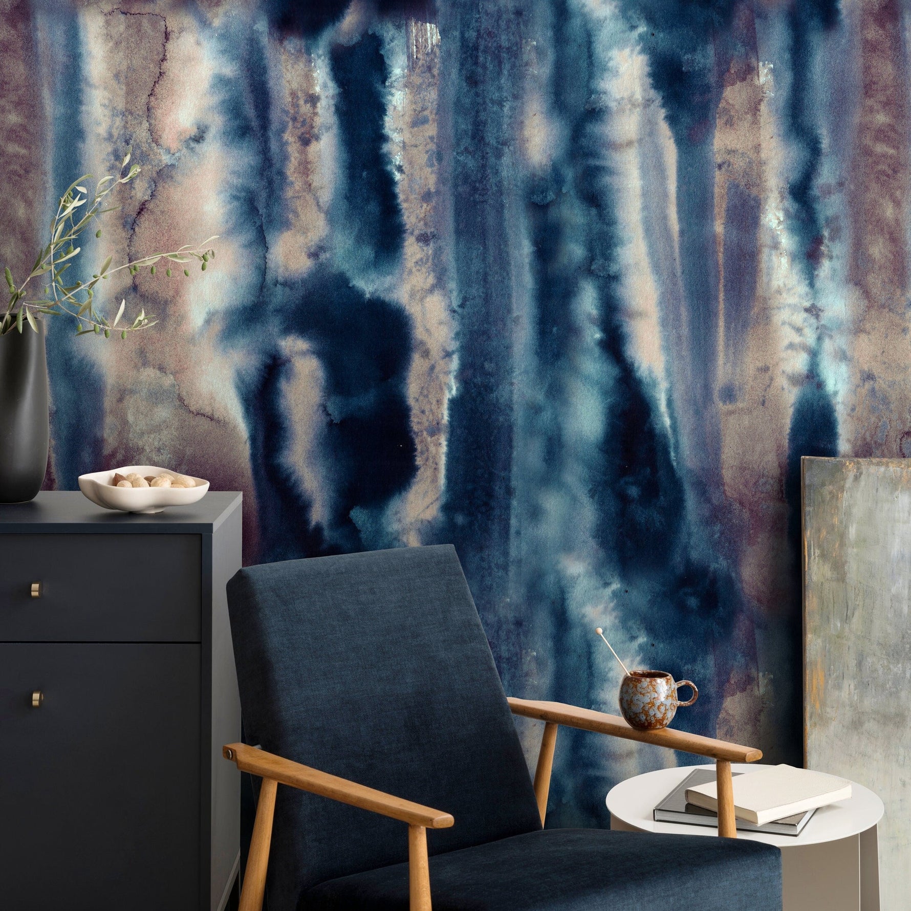 Self-adhesive Removable Wallpaper, Wallpaper, Peel and Stick Fabric Wallpaper, Wallpaper Opuntia - A405