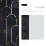 Removable Wallpaper Art Deco Wall Mural Temporary Wallpaper Watercolor Mural Removable Wallpaper Peel and Stick Wallpaper - A476