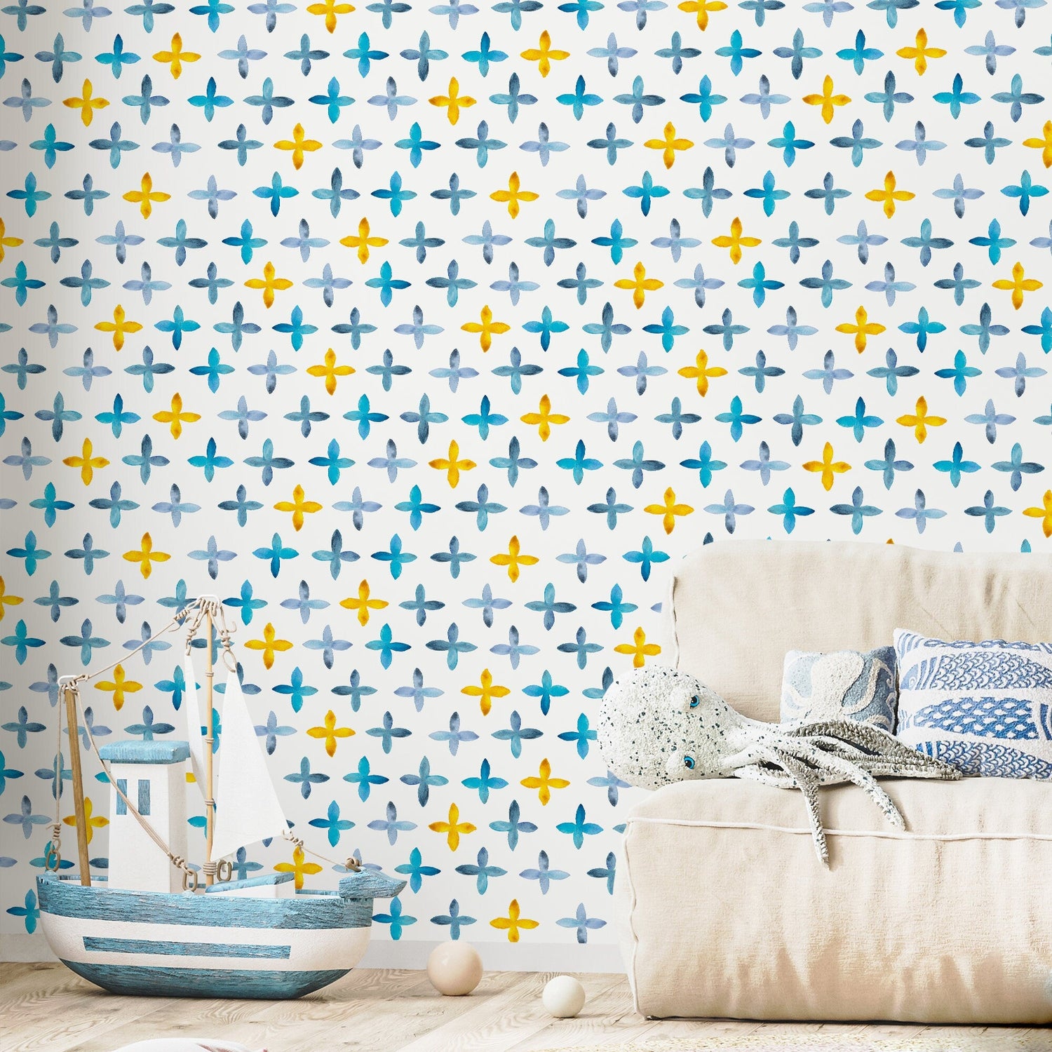 Removable Wallpaper Wall Temporary Wallpaper Nursery Wallpaper Wall Decor Wall Paper Removable Peel and Stick Wallpaper - A603