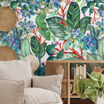 Removable Wallpaper Floral Wall Temporary Wallpaper Nursery Wallpaper Wall Decor Wall Paper Removable Peel and Stick Wallpaper - A612